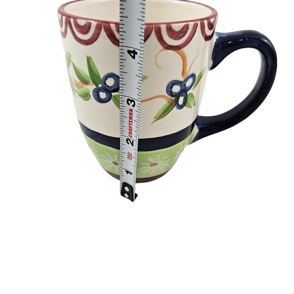 Pfaltzgraff SOMMERSBY Hand Painted Ceramic Coffee Tea Mugs Cups – Set of 2 - Picture 6 of 16